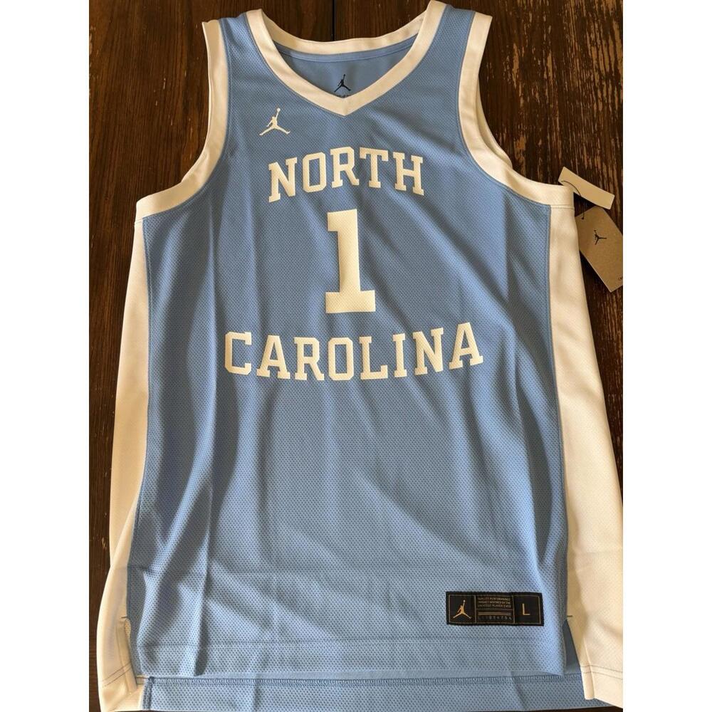 Jordan Brand #1 Blue North Carolina Tar Heels Alternate Jersey Size L NEW